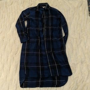 Button Down Plaid Dress